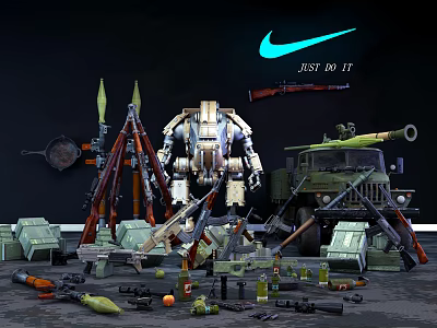 Modern Jedi Survival Weapon Combination Weapon 3d model