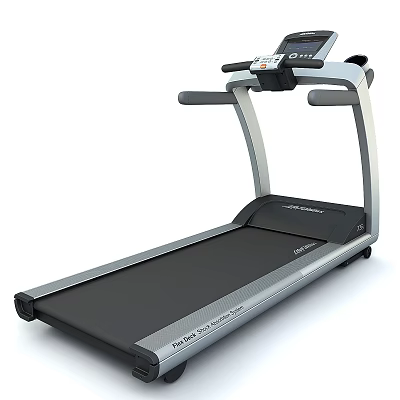 Sleek Modern Treadmill Design With Digital Console And Running Belt Surface 3d model