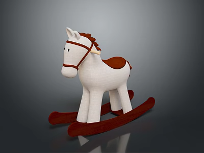 Trojan rocking horse rocking horse rocking horse toy toy children's toy 3d model