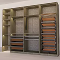 Modern Wardrobe Interior Design With Shelves Hanging Area And Multiple Drawers Storage