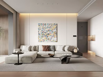 modern living room 3d model