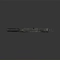 Futuristic Sci-Fi Weapon With Metallic Frame Sleek Body Tactical Grip And Streamlined Design