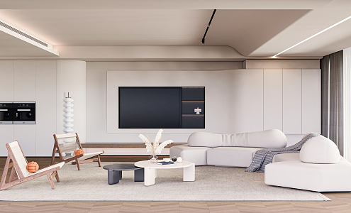 Modern Living Room Simple Living Room 3d model