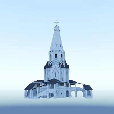 european church 3d model