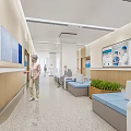 Hospital Clinic Waiting Area Interior With Seating Decor And Greenery