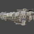 Futuristic Sci Fi Spaceship Design With Detailed Metallic Exterior And Advanced Structure