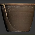 Vintage Cracked Terracotta Pot As Rustic Garden Ornament With Charm