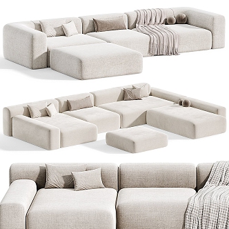 Modern Multiplayer Sofa 3d model