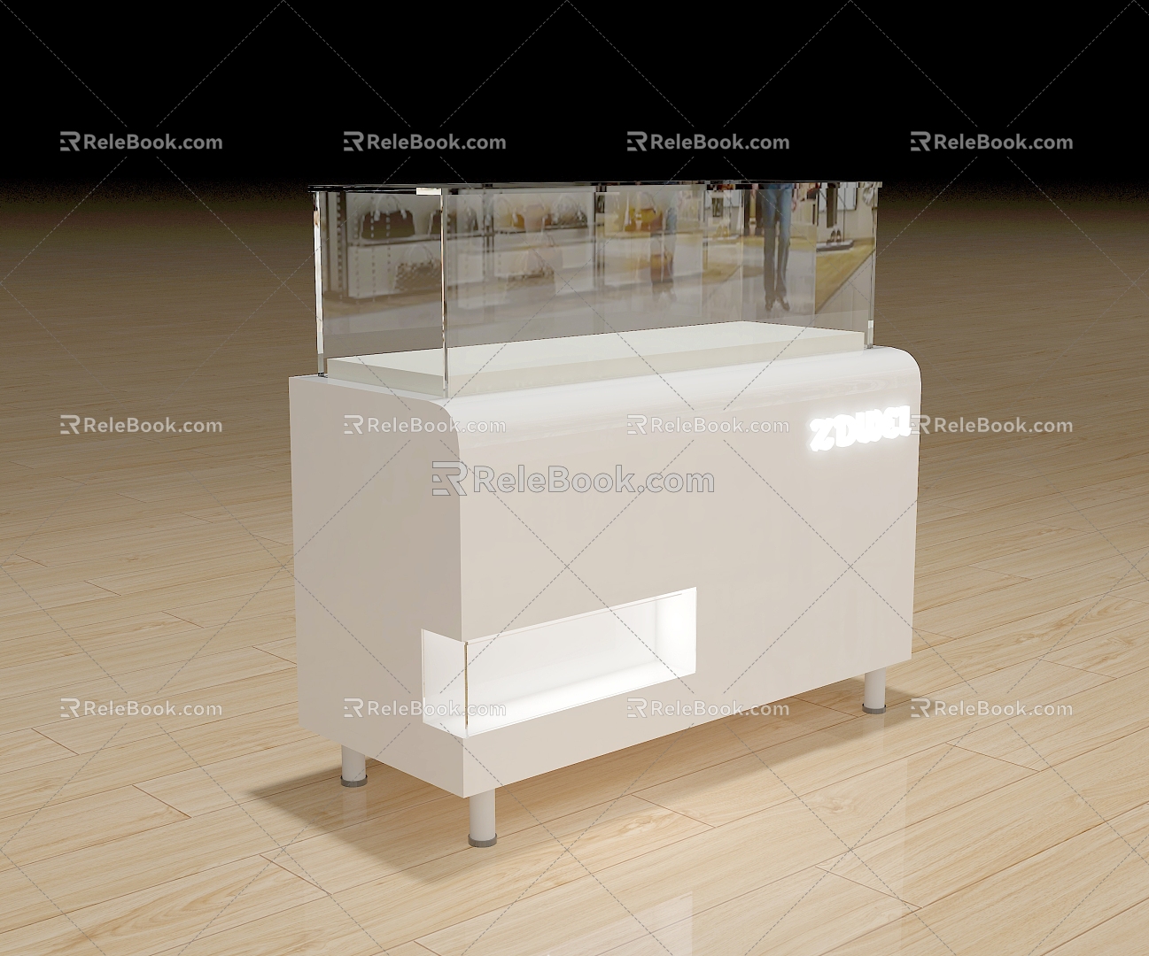 Cosmetics Display Cabinet Jewelry Display Cabinet Commercial Space Display Cabinet Booth 34 model