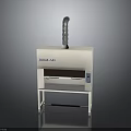 CHEMFAIR White Laboratory Fume Hood Electronic Appliance With Ventilation System And Sturdy Stand