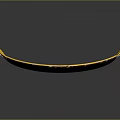 Commercial Equipment Golden Arched Design With Pearl Decorated Edge For Retail Use