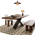 Modern Middle Ancient Style Desk and Chair Combination Middle Ancient Style Chandelier Middle Ancient Style Table Lamp Middle Ancient Style Stool Middle Ancient Style Single Chair Middle Ancient Style Desk Ornaments 3d model