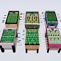 Foosball Tables Colorful Multiple Designs Indoor Recreational Play Equipment with Sturdy Bases
