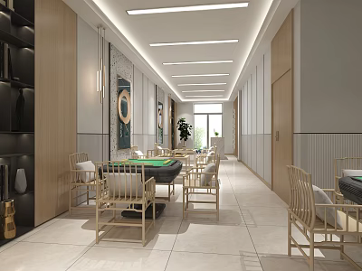 Modern Chess Room 3d model