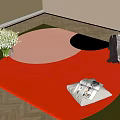 Modern Carpet 3d model