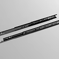 Black Metal Drawer Slides For Smooth Furniture Drawer Operation And Durability
