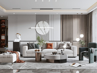 modern living room model