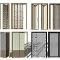 modern folding door 3d model