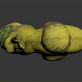 Yellow Squirrel Decorative Figurine Holding Green Corn as Home Ornament Decoration Piece