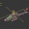 Beige Military Helicopter With Large Rotors Radar Dome And Glass Cockpit Design