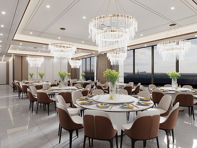 Modern Ballroom 3d model