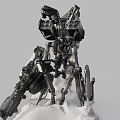 Modern Robot Mechanical Girl Robot Armor 3d model