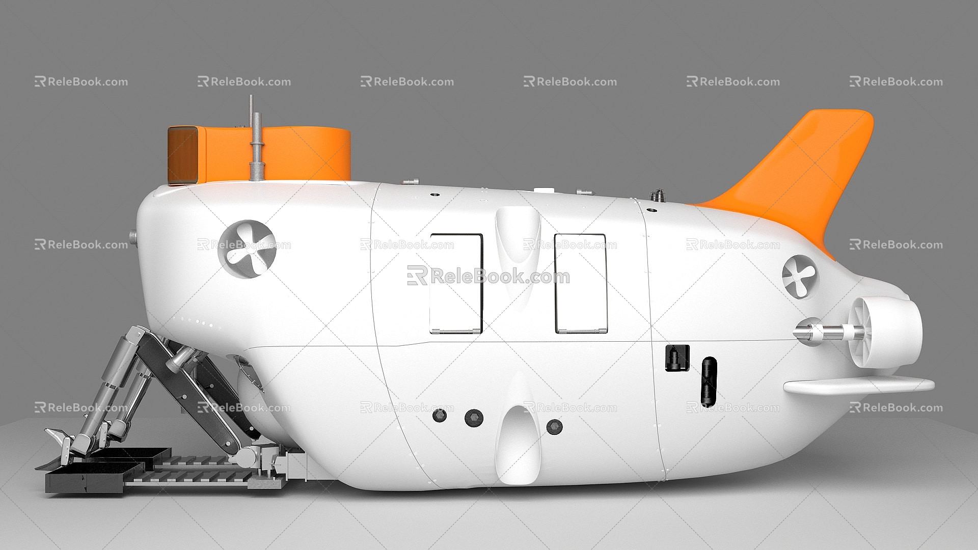 Modern Submarine 3d model