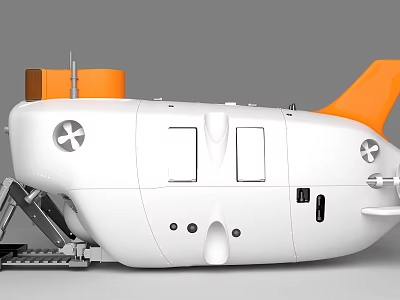 Modern Submarine 3d model