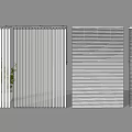 Various Modern Window Blinds Designs With Vertical And Horizontal Slats For Home 3d model