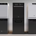 Modern Kitchen Appliances In White And Black With Different Styles For Home Use