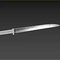Sword Ancient Weapon Sword Cold Weapon Sabre Game Equipment Weapon 3d model