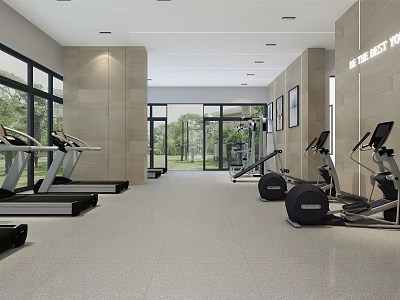 Modern Gym 3d model