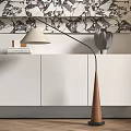 Quiet Floor Lamp Ancient Floor Lamp Fishing Lamp 3d model