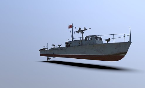 modern warship battleship destroyer 3d model