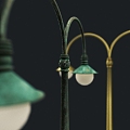 Retro Street Light Steampunk Street Light 3d model