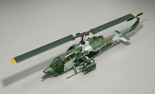 Modern Helicopter 3d model