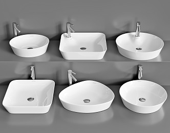 Modern wash basin 3d model