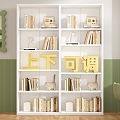 Home Library Steel Bookshelf Floor Storage Rack Children's Bookcase Picture Book Rack Living Room Simple Iron Storage Rack 3d model