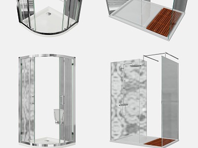 Modern shower room model