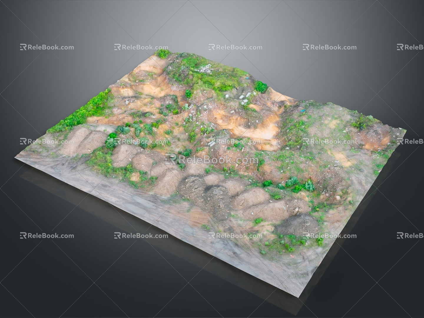 Geography, topography, mountain shape, ridge, ridge, valley, mountain range, canyon, geomorphology, mountain peak, mountain body 3d model