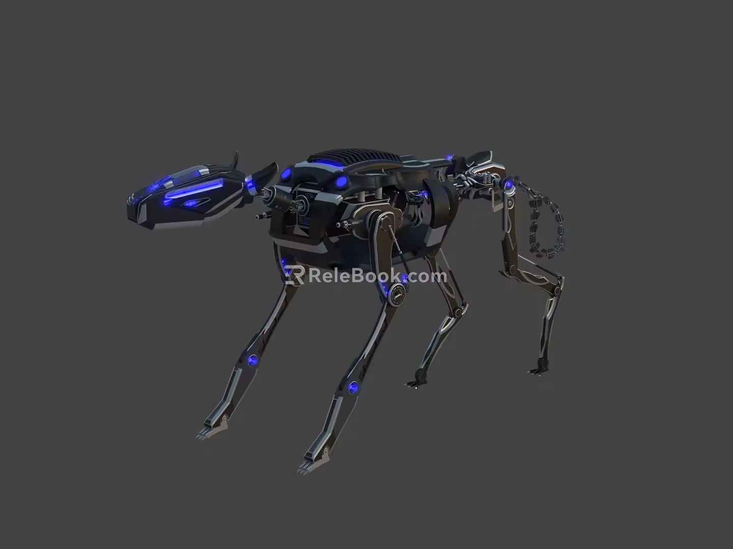 Robot Dog Robot Dog Robot Dog Artificial Intelligence Machine Animal Science Fiction PBR Next Generation Mechanical Animal Quadruped Robot 3d model