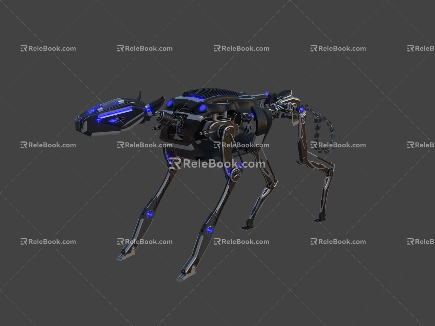 Robot Dog Robot Dog Robot Dog Artificial Intelligence Machine Animal Science Fiction PBR Next Generation Mechanical Animal Quadruped Robot 3d model