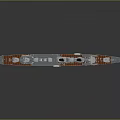 Detailed Military Warship Model With Scale Design And Naval Weapon Features