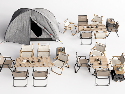 Modern Outdoor Table and Chair Camping Tent Outdoor Camping Table and Chair Folding Table and Chair model