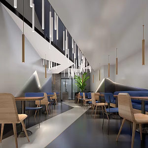 Small Restaurant Modern Restaurant 3d model
