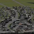Residential Buildings in Large Well Planned Community With Green Spaces And Water Features