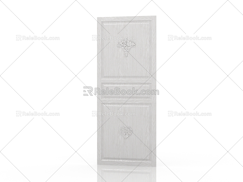 American door interior door 3d model