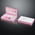 The Face Shop Pink Cosmetics Open Eyeshadow Palette With Multiple Colors And Packaging Box