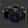 DSLR Camera Card Machine Digital Camera Digital Camera Photographic Equipment 3d model