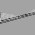 modern bridge type bridge 3d model